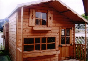 sportspower double decker wood playhouse
