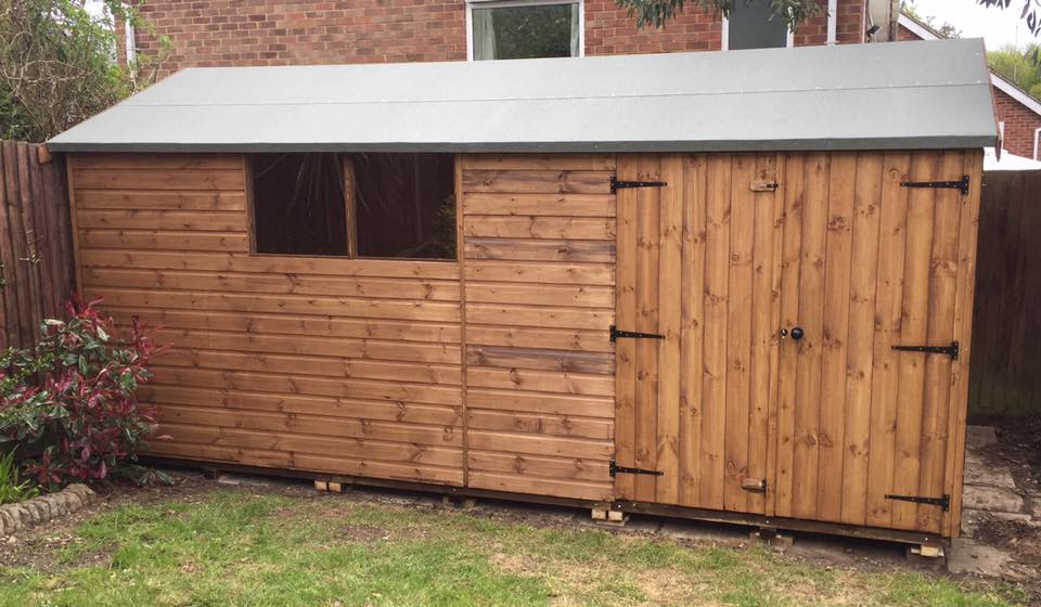 apex sturdy garden shed - new line sheds, reading, berkshire