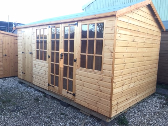 chalet and shed under one roof. - new line sheds, reading